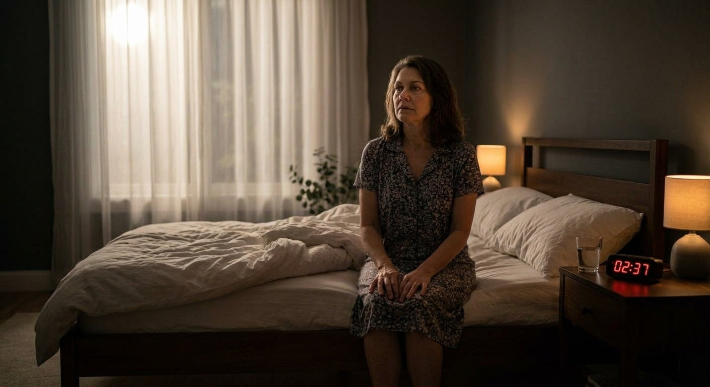 Woman awake at 3am unable to sleep