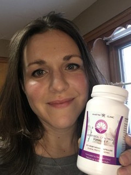 Martin Clinic customer holding Cortisol Control Formula