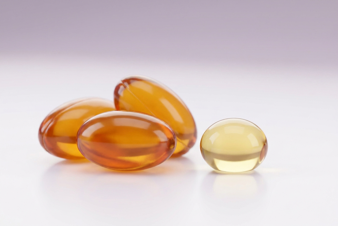 Omega-3 fish oil softgels