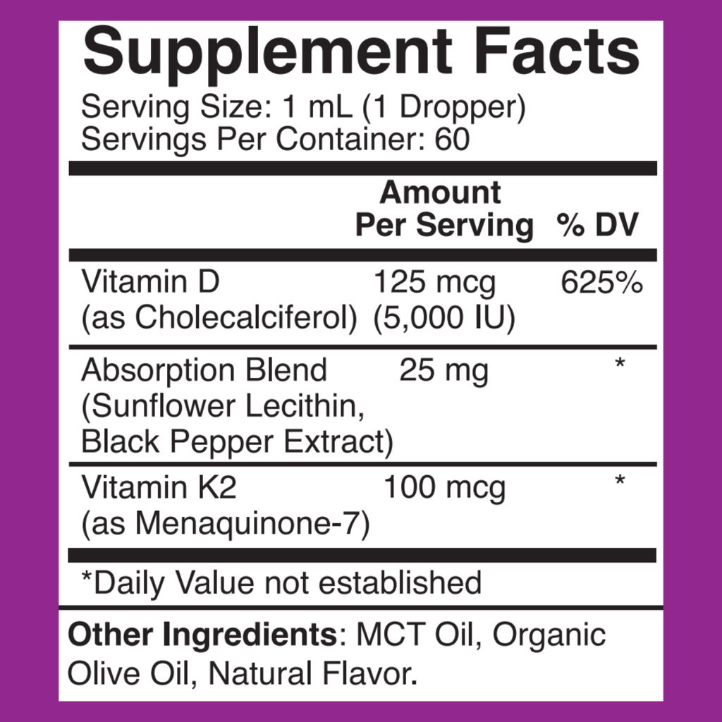 Liquid Vitamin D + K2