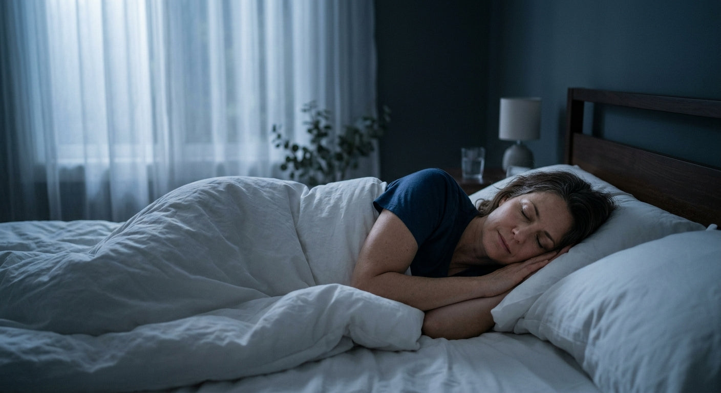 Woman resting peacefully