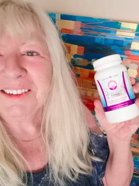 Customer holding Cortisol Control Formula