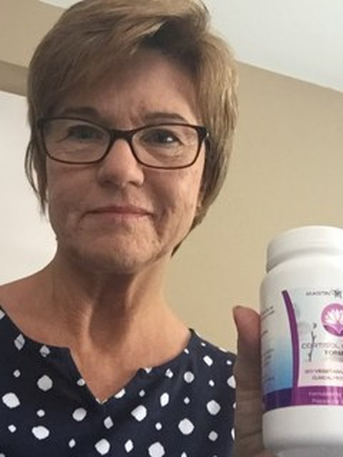 Customer holding Cortisol Control Formula