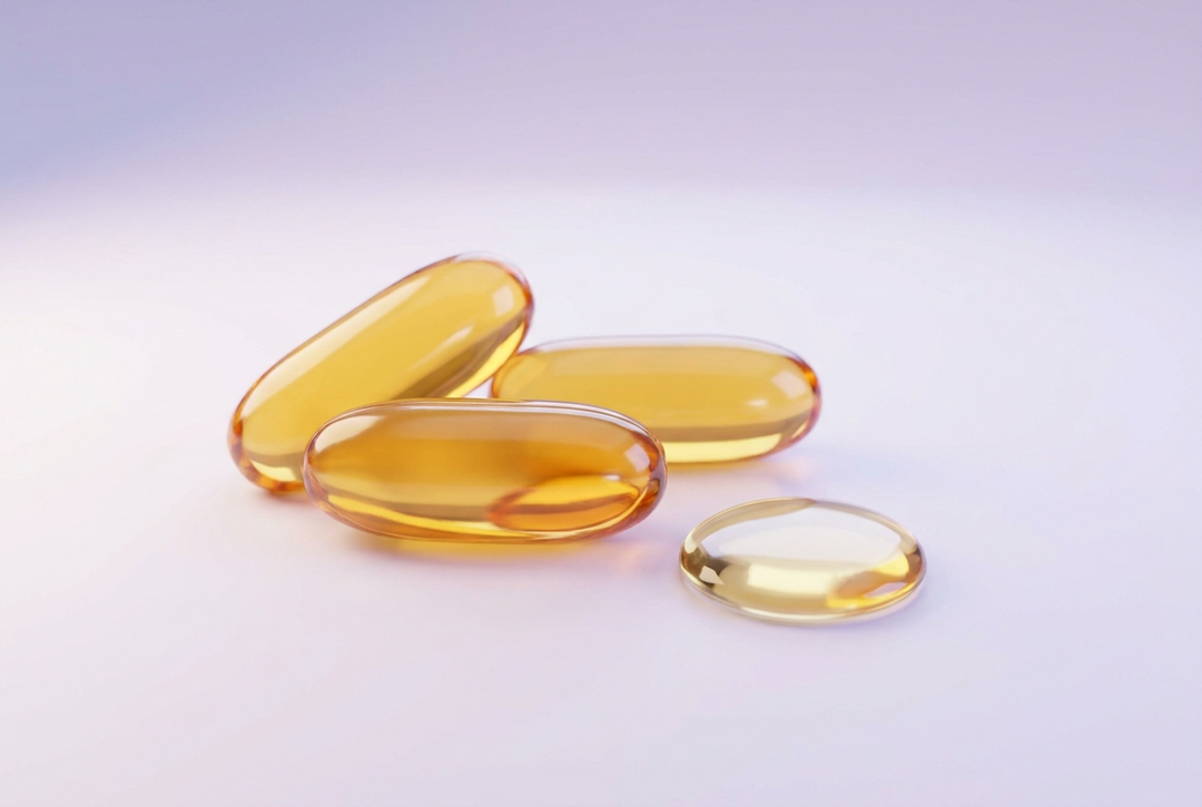 Omega-3 fish oil softgels