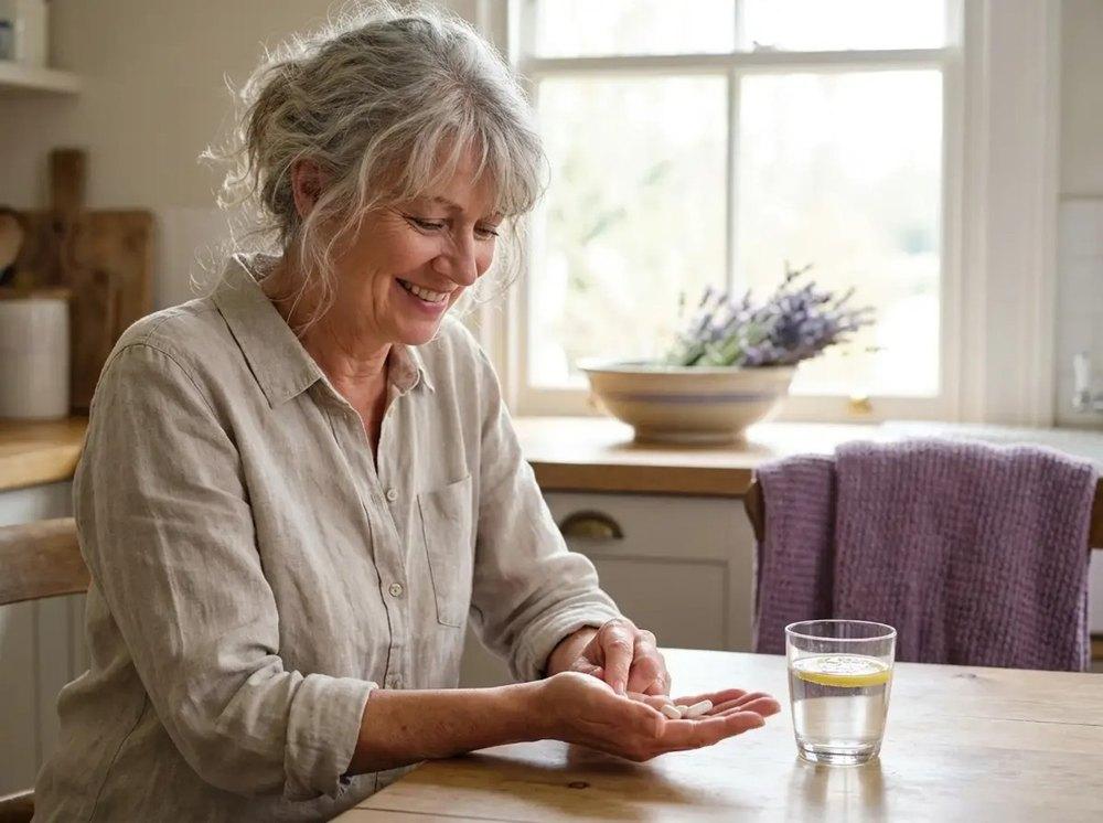 Probiotic capsules taken anywhere with a glass of water, no fridge needed