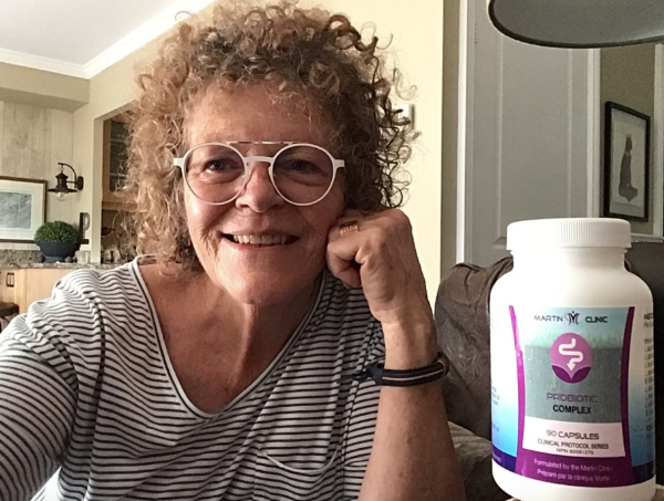 Lynda MacDonald with Probiotic Complex