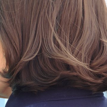 Healthy shoulder-length hair